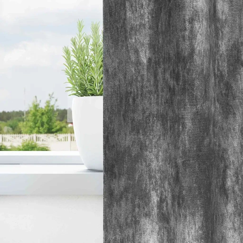 Tende in Velluto con tende 2 pcs Grigio 260 x 140 cm Velluto 4107727
