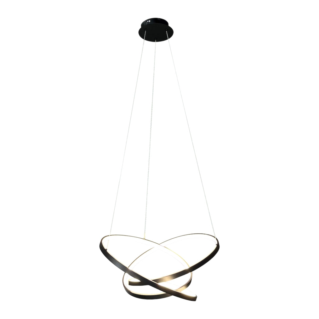 Lampada a sospensione Empoli nera LED 55W 4000K Milagro