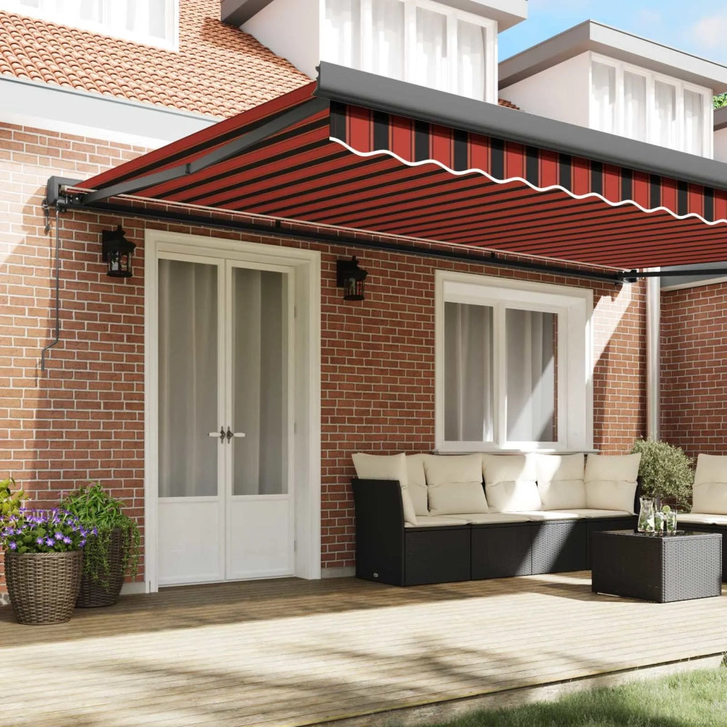 Tenda da Sole Arancione e Marrone 500 x 300 x 165 cm 3331234