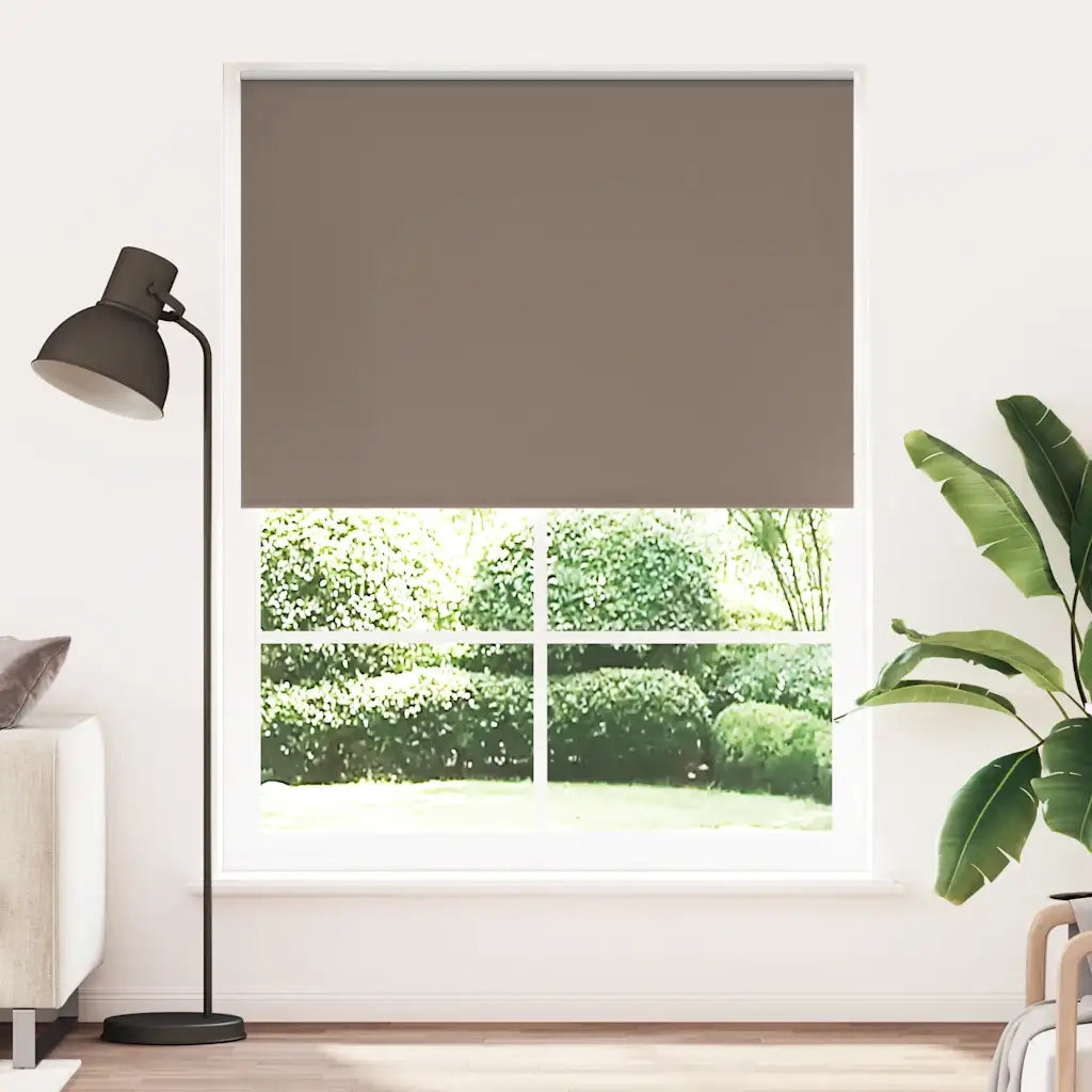 Tenda a rullo oscurante 144,4x230 cm Tessuto Larghezza 140 cm caffè 240171
