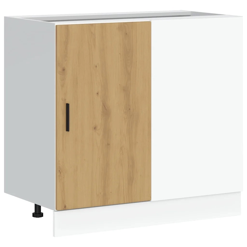 Mobile Base Lavello "Lyon"-Armadietto da bagno Rovere Artigianale