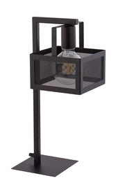 Lampada tavolo Albert industriale nera E27 15W Sigma