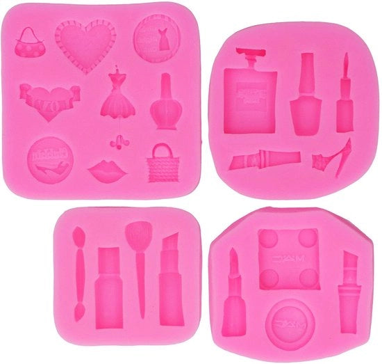 Mallen in Silicone - 4 Pezzi - Grade Food - Antiforfora - Morbidi - Odorless - Adatti per forno/Microonde - Forme per Cucina
