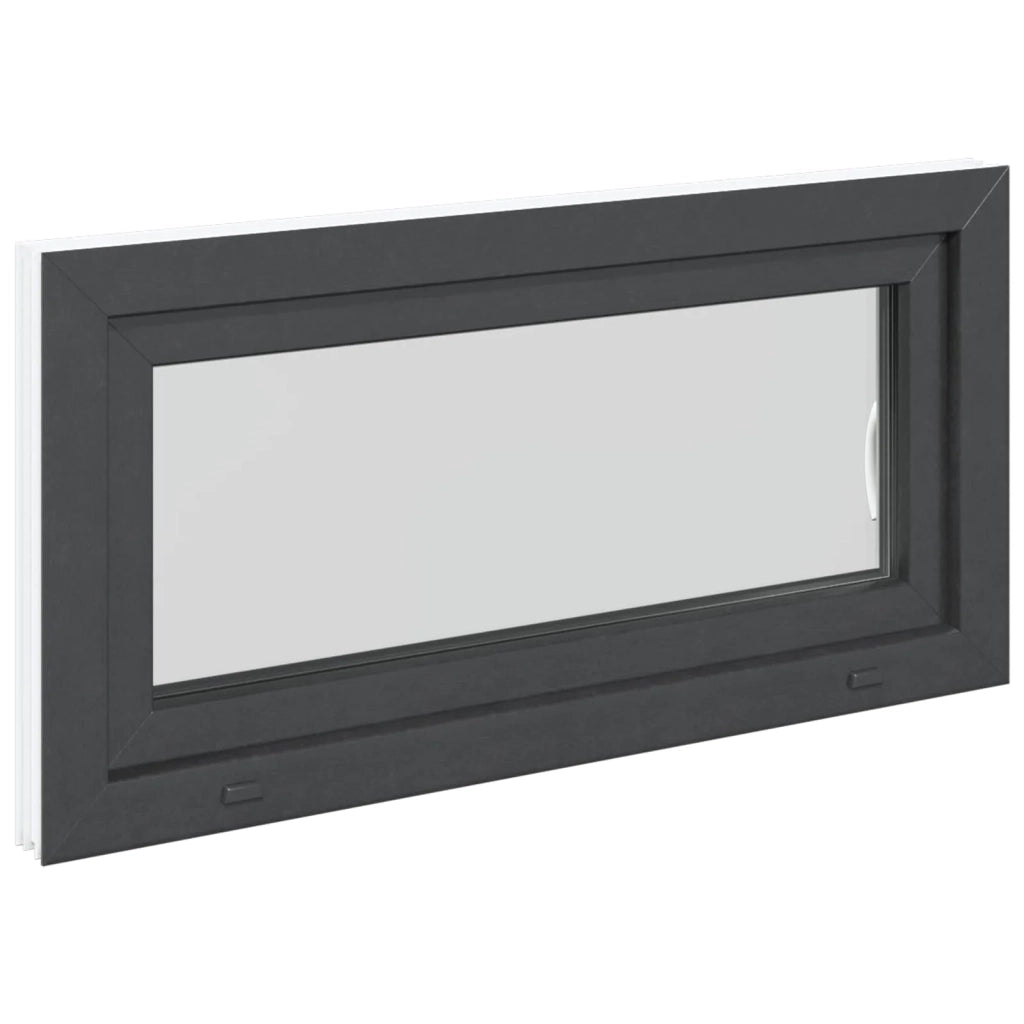 Finestra per Soffitta RISOR Antracite 100 x 50 cm PVC e Vetro 42047290