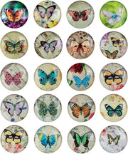 Pacco di 20 magneti per farfalle, magneti per frigorifero per lavagna magnetica, frigorifero, lavagna bianca, tabellone, lavagna magnetica, cucina, decorativo, forte regalo per adulti