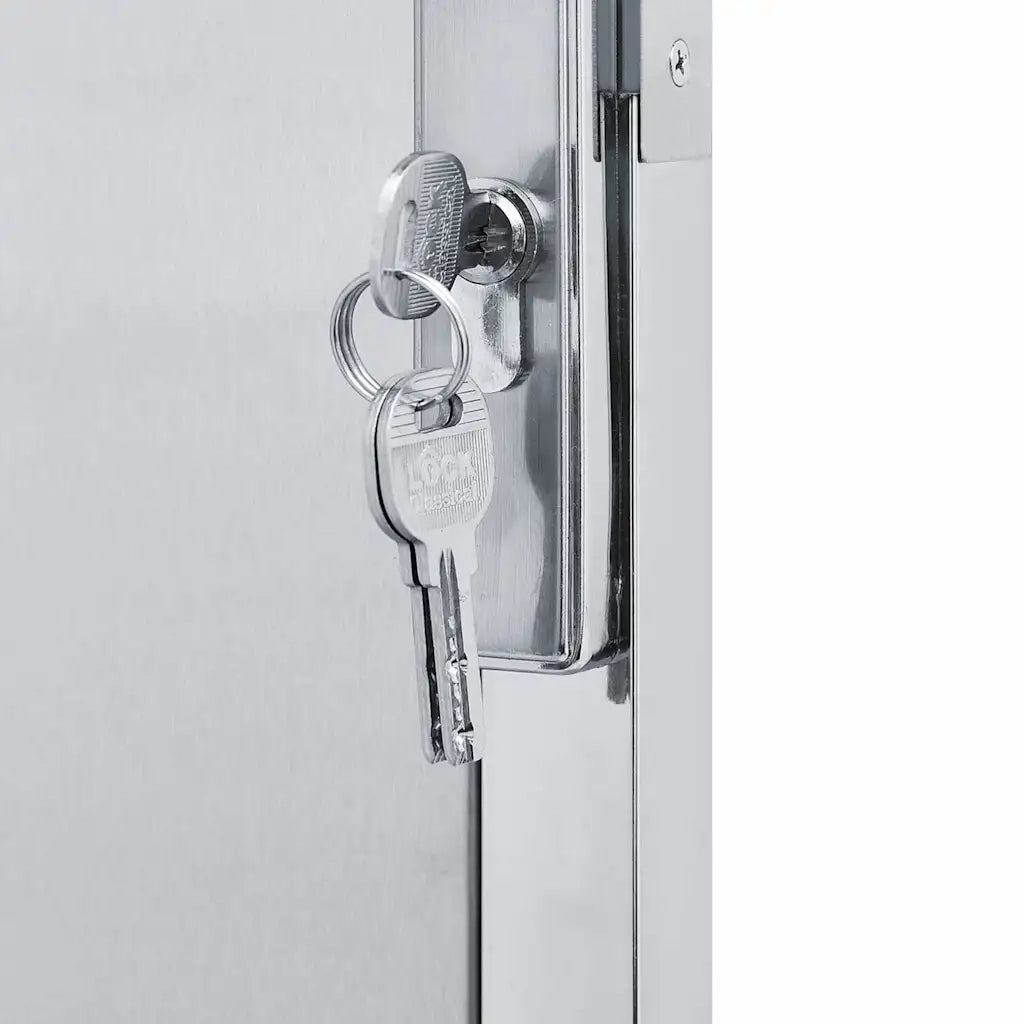 Cancello da giardino Argento 85 x 144 cm Acciaio inossidabile 3402582