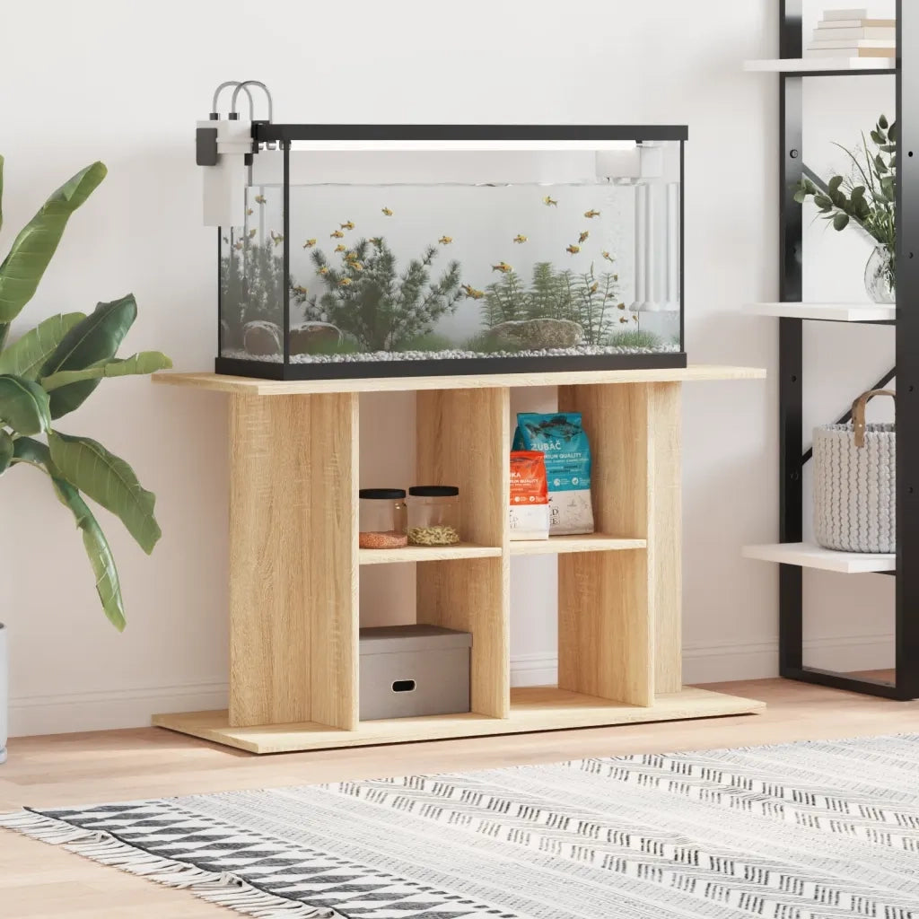 Supporto per acquario in rovere Sonoma 100x40x60 cm in legno ingegnerizzato 833586