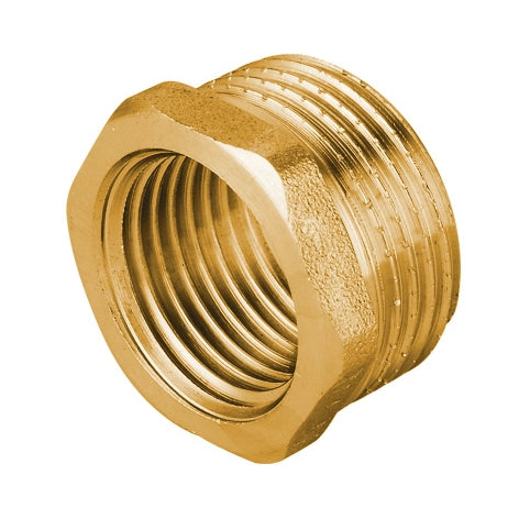 RIDUZIONE MF IN OTTONE GIALLO PESANTE IBP- 11/2 x 11/4- IBP- pezzi 1