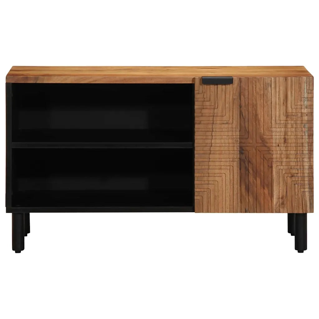 Unità TV con porta Legno di Acacia Massello 80 x 31,5 x 46 cm 4017771