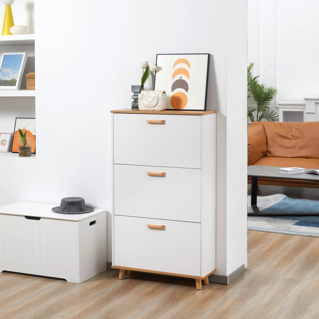Scarpiera 3 Ante ¨C Minimal ¨C Bianco 70x23.5x122 cm
