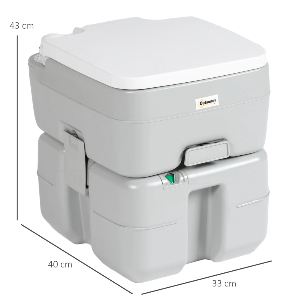 WC Portatile 20L ¨C Xylo ¨C Indicatore Livello Grigio 33x40x43cm