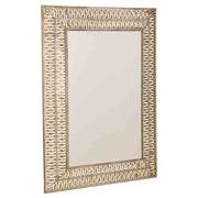 Specchio in metallo dorato 63x4,5x83h