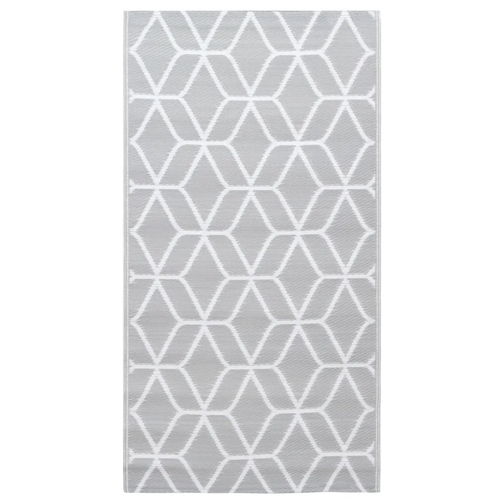 Tappeto da Esterni ARAKIL Grigio 190x290 cm in PP CFW9053859