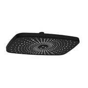 Soffione Square nero 30x19 cm 1 getto