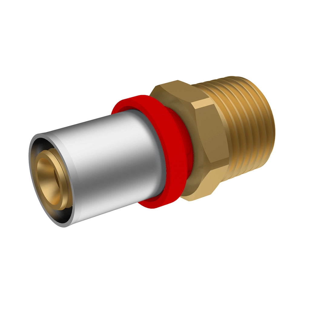 RACCORDO A PRESSARE IKARO DIRITTO MASCHIO- 1/2 x 20 -CONF- IKARO- pezzi 1