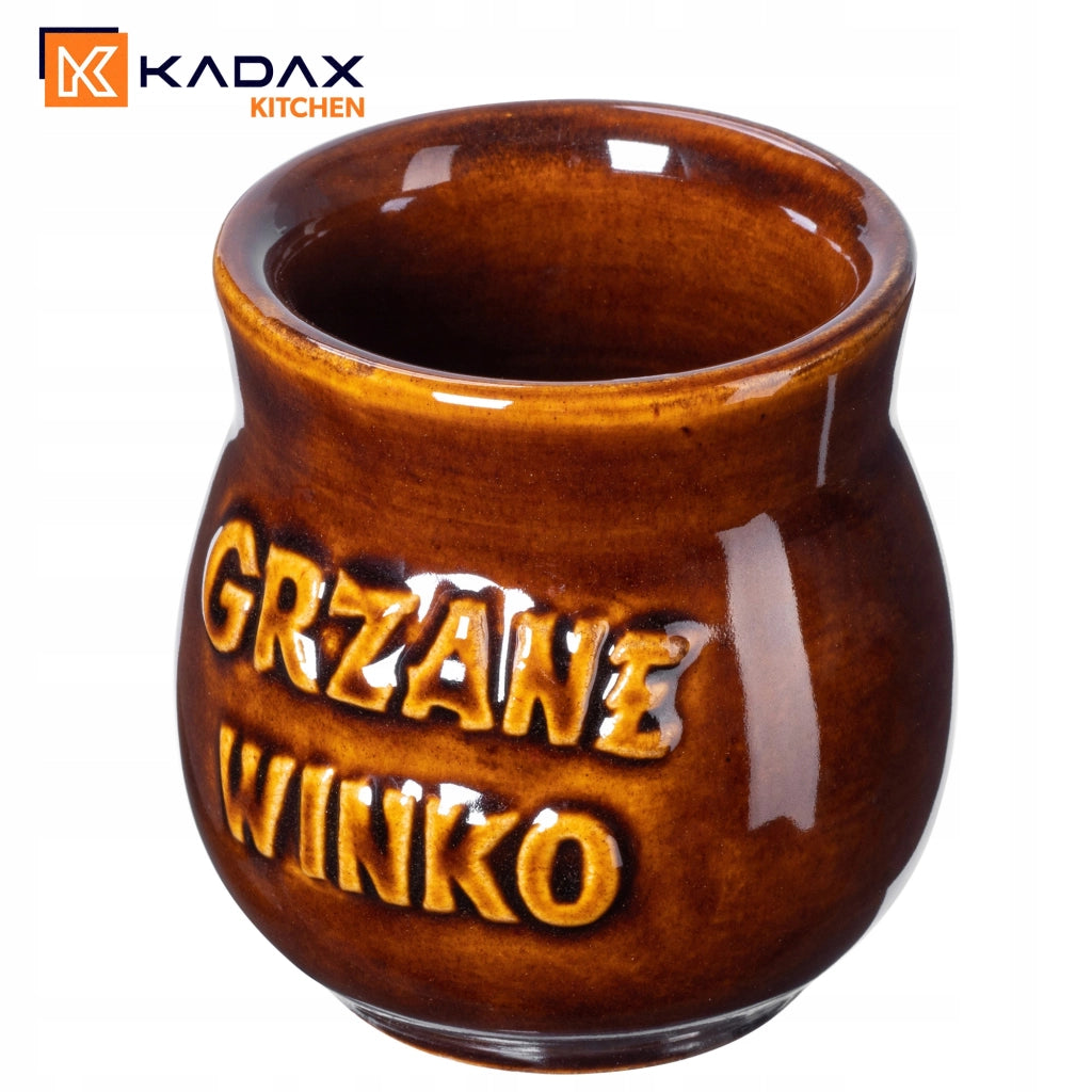 Set di 2 tazze da vin brulé KADAX da 250 ml in gres.