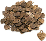 200 pezzi di vecchie chiavi a forma di cuore per gioielli e progetti DIY