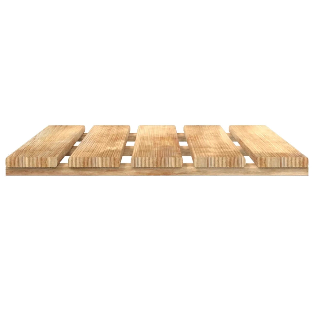Piastrella per Decking 12 pcs Marrone 50 x 50 cm 3444823