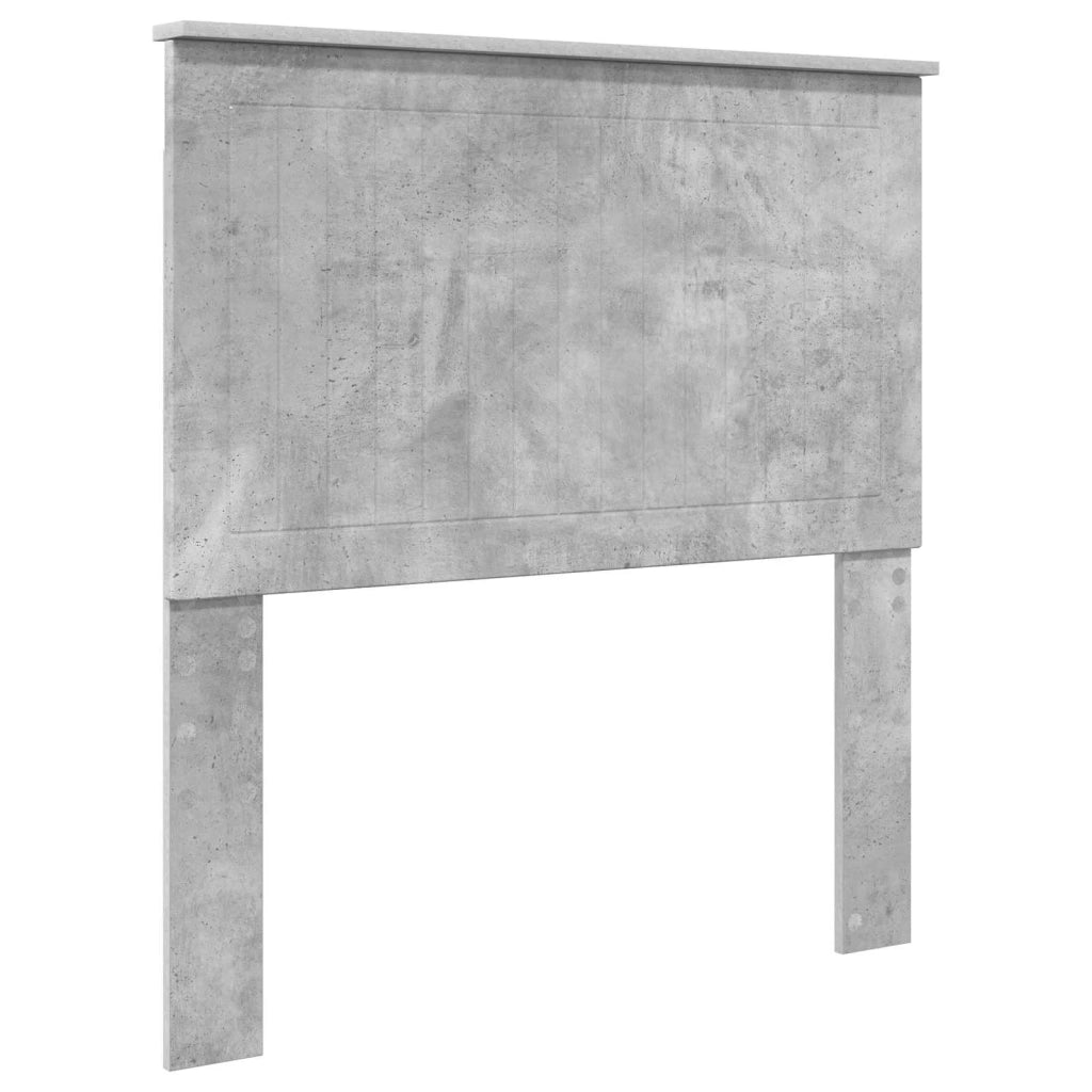 Letto singolo | Letto per adulti | Struttura del letto con testiera Grigio cemento 90 x 200 cm