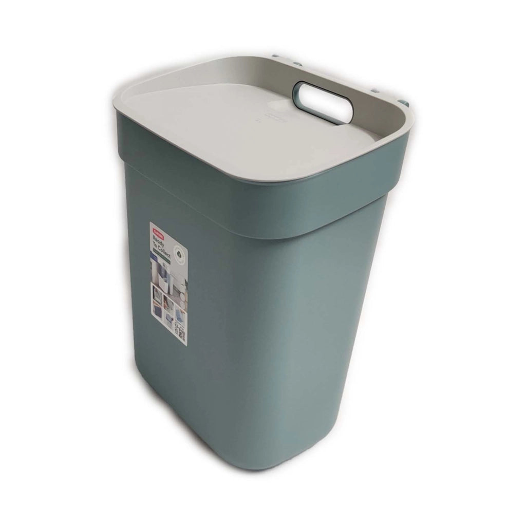 PATTUMIERA CURVER READY GRIGIO / AZZURRO LT. 10 CON FERMA BUSTA
