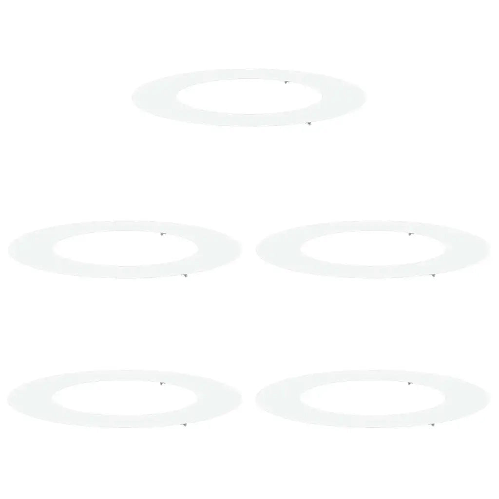 adatto per Anelli d'Albero Piatto 5 pcs Bianco Ø50 / 80 cm 873693