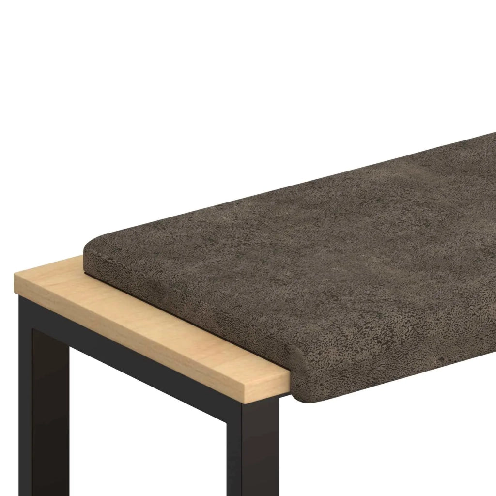 Cuscino per panchina Tessuto scamosciato sintetico Grigio Scuro 42043203