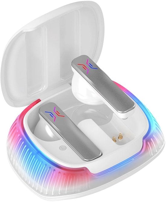 Apparecchio di traduzione - Casco di traduzione - Traduzione diretta - Bianco - Orecchini Bluetooth - 74 Lingue - Adatto per Musica e Chiamate