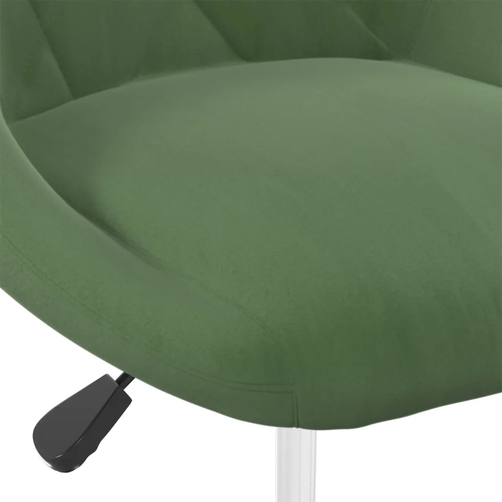 Sedie da Pranzo Girevoli 6 pz Verde Scuro in Velluto 3088772