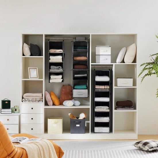 Sistema di Apertura per Deposito 5 Scomparti con Maniglie - Beige