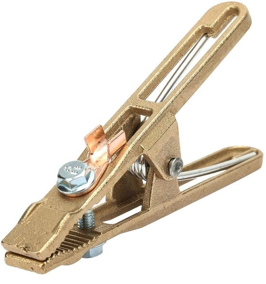 Lasapparecchio a Terra 260A - Viti in Ottone - Viti a Tipo A - Apparecchiature per Lavori di Saldatura - Alta Conduttività - Sicuro e Affidabile - Viti a Clip di Saldo