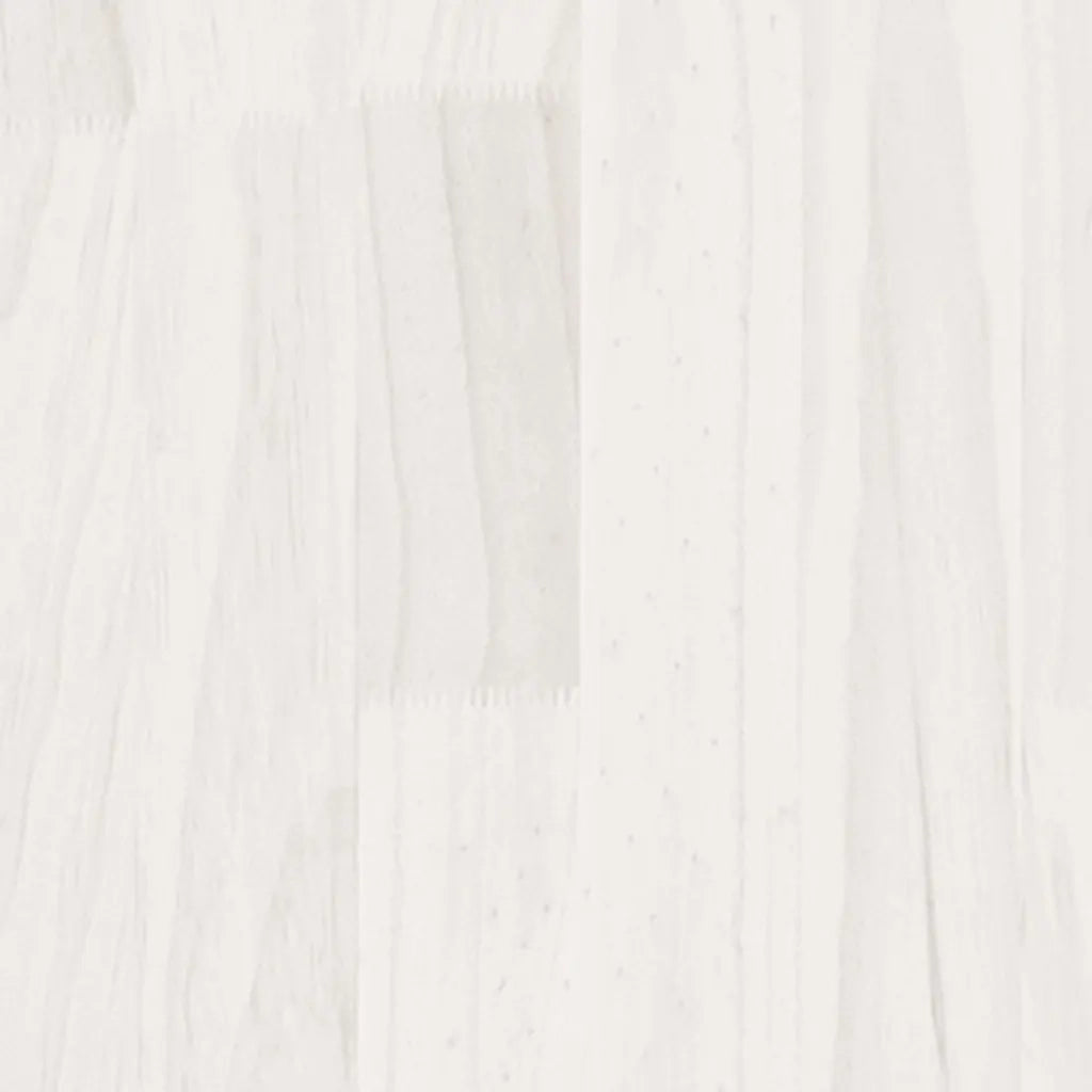 Giroletto-Struttura Letto Bianco in Legno Massello di Pino 160x200 cm 316077