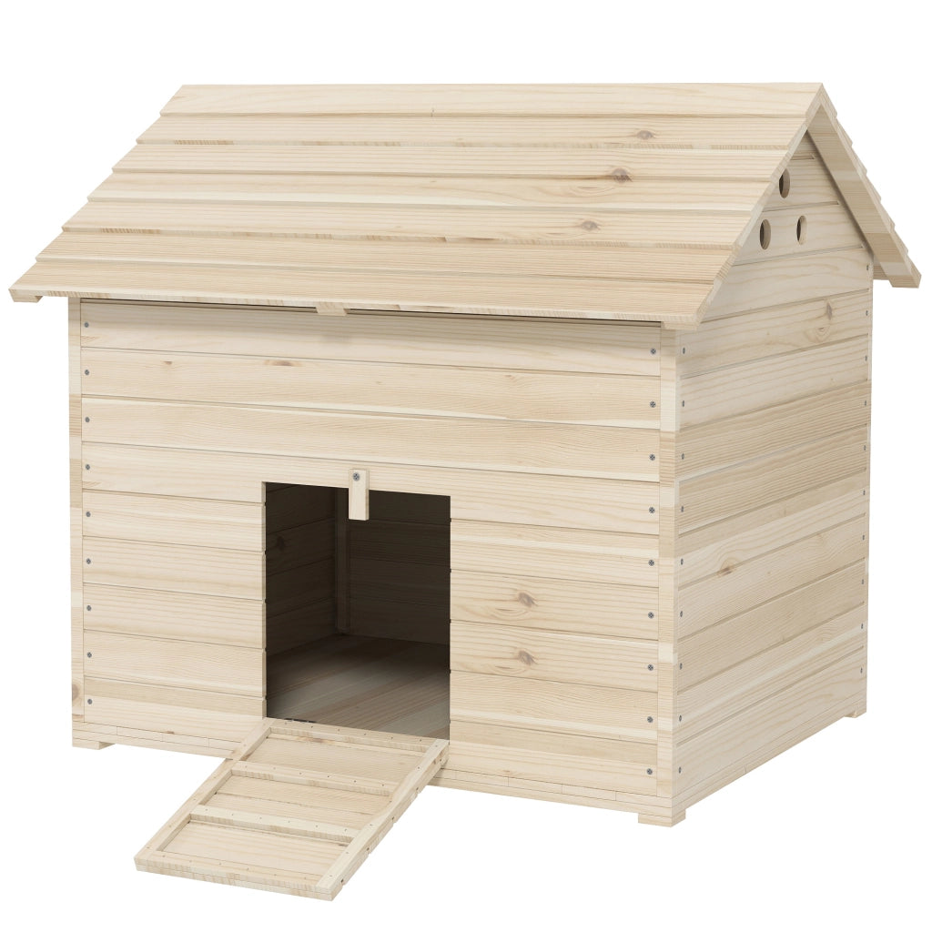Casetta per anatre con tetto apribile ¨C Xylo ¨C Legno massello di abete, 100x82,5x91 cm