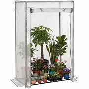 Serra da giardino e balcone ¨C zephmum ¨C bianco 100x50x150 cm