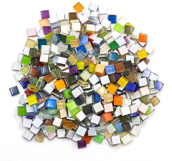 Materiale per Mosaico - Tegola in Materia di Mosaico - Creativo e Versatile - Disponibile in Diversi Colori - Progetto di Arte Fai da Te - Ideale per Bagno e Cucina