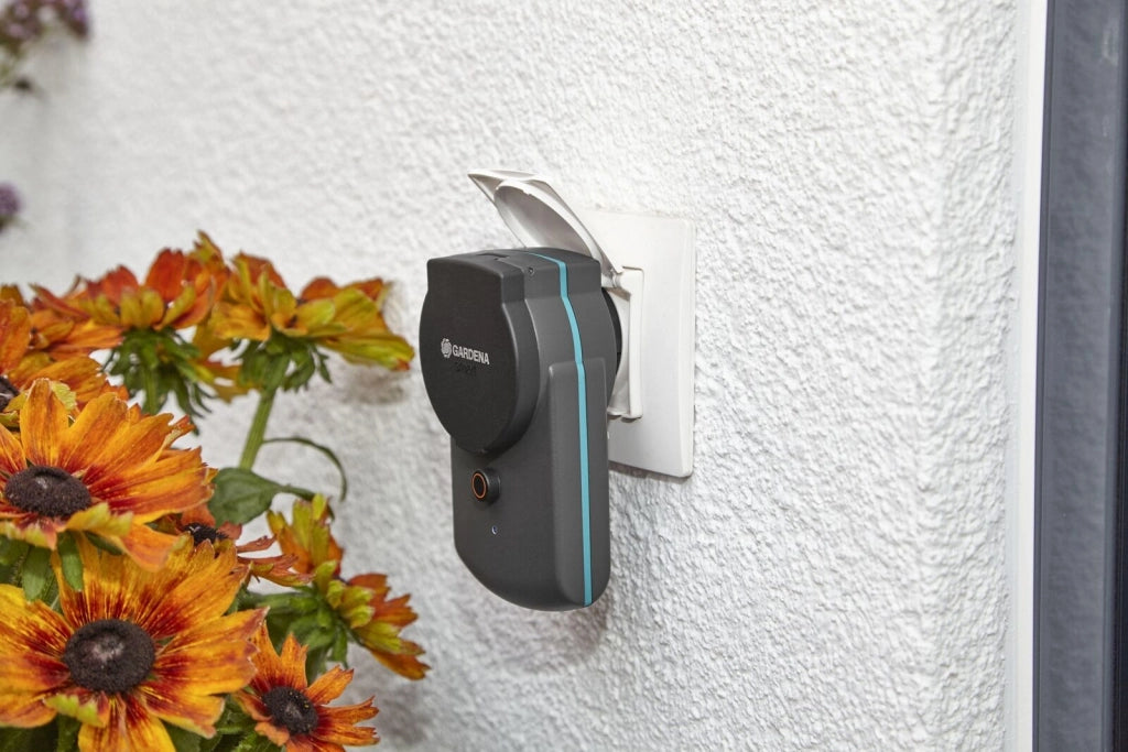 Gardena 19096-20 Smart Power Adapter Set di 3 Pezzi Compatibile con Sistema Gardena Smart Controllo App e Vocale IP44 Resistente al Gelo fino a -20°C colore Verde Grigio