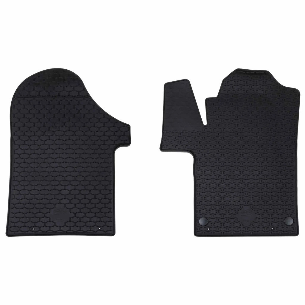 Tappetino per Auto 2 pz Nero Gomma CFW3021603