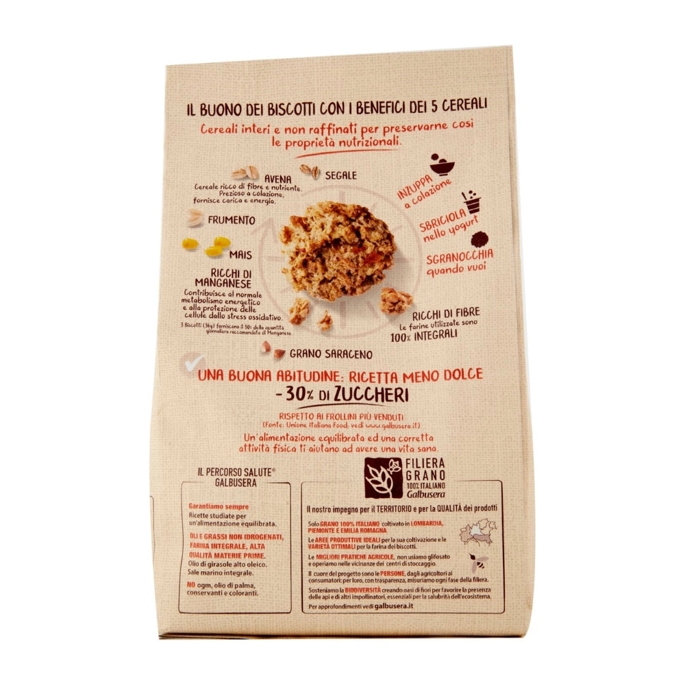 Galbusera cereali g granola e frolla con albicocca arancia mandorle 6 confezioni