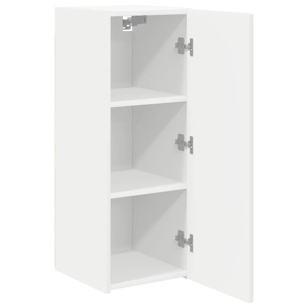 Mobile TV da parete 2 pcs Bianco 30 x 31 x 80 cm 892290