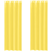 Tende in Voile con Occhielli 2 pz Giallo