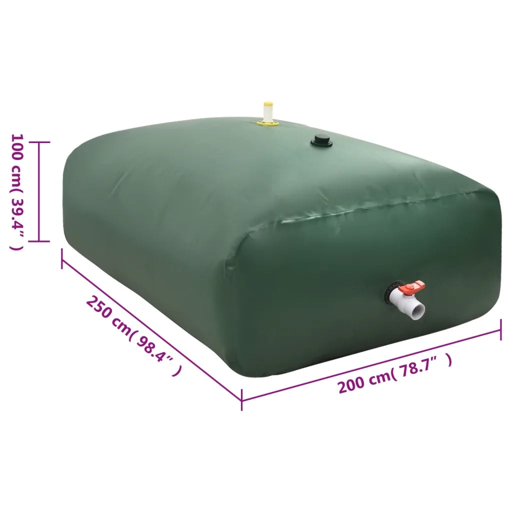 Serbatoio Acqua con Rubinetto Pieghevole 5000 L in PVC 156336