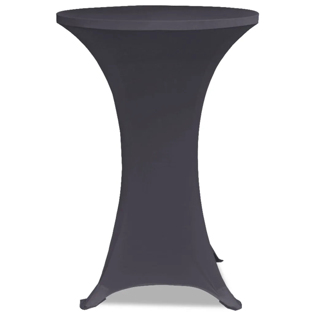 Coperture Elastiche per Tavoli 4 pz 70 cm Antracite 279085