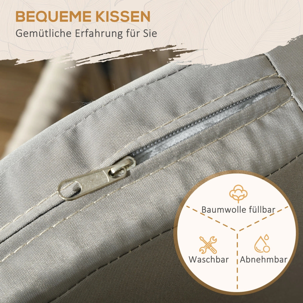 Sedia da pranzo 2 pezzi ¨C Minimal ¨C Beige, metallo