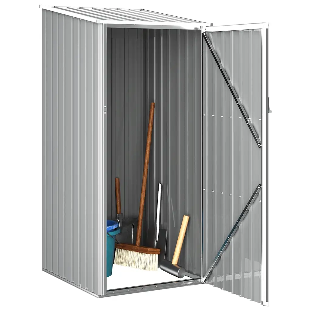 Capanno da Giardino Grigio 87x98x159 cm in Acciaio Zincato  cod mxl 51736