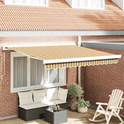 Tenda Retrattile Multicolore 350 x 250 cm Tessuto e Metallo 3330315