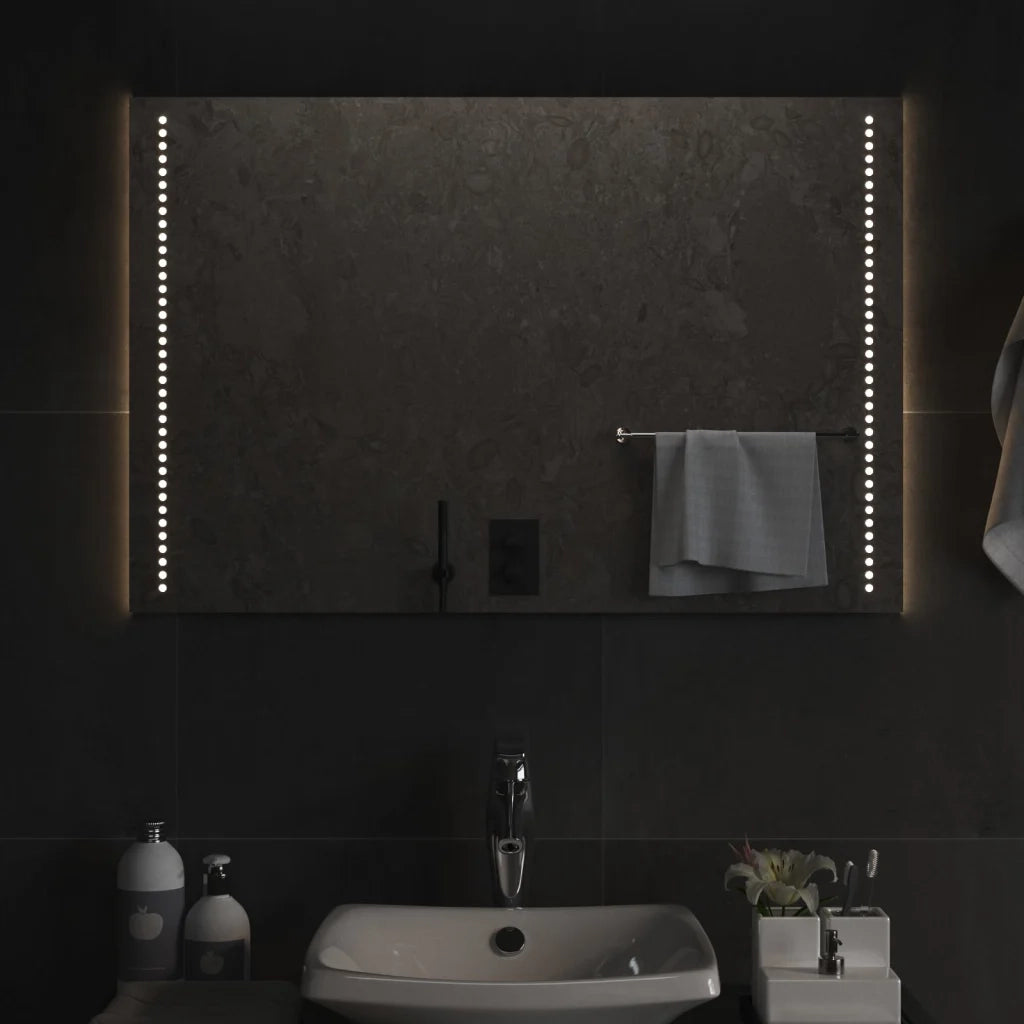 Specchio da Bagno con Luci LED-Specchio per Bagno 60x90 cm 397866