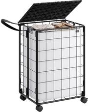 Wasmachine con coperchio - 90 litri - stile boho - 1 pezzo