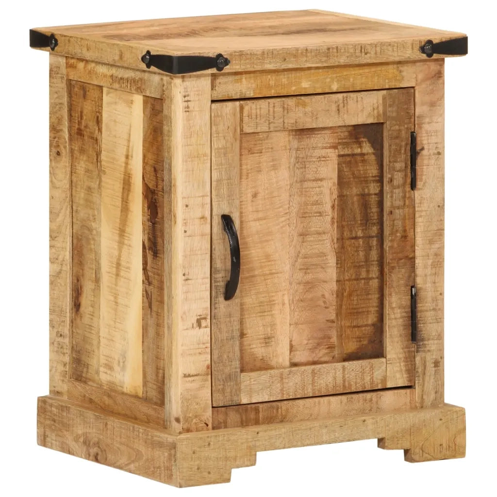 Comodino 40x35x50 cm in Legno Massello di Mango 372717