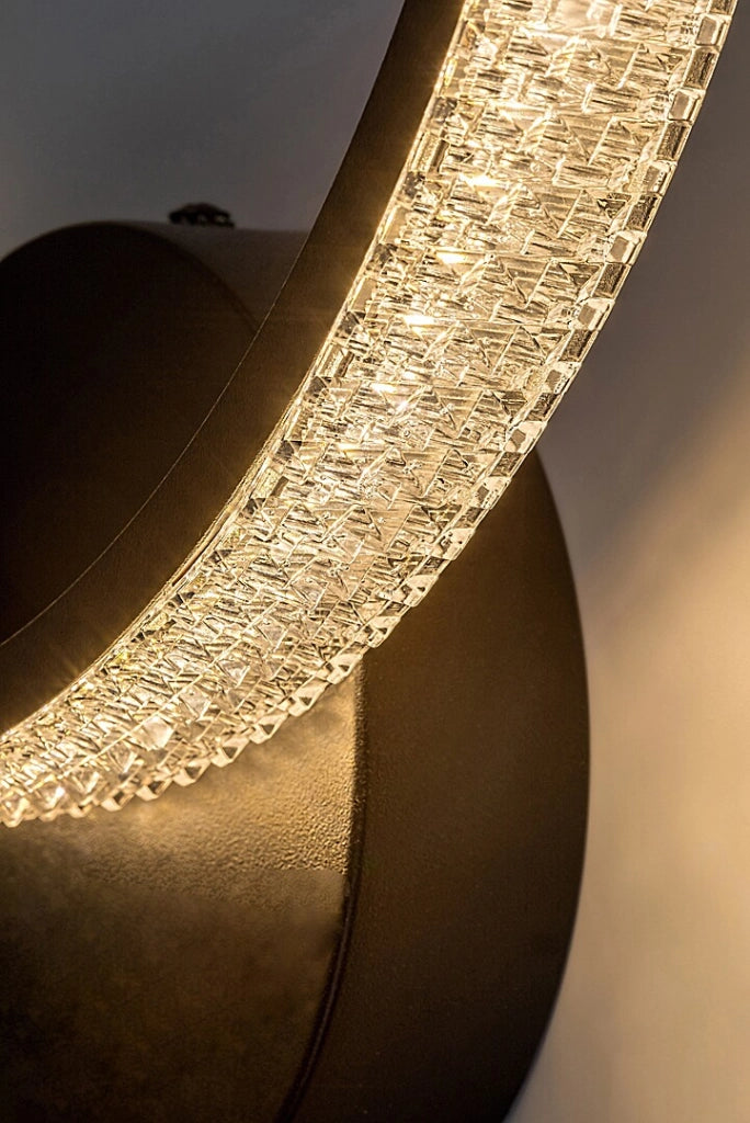 Applique da parete anello LED nero 15W Grete Rabalux