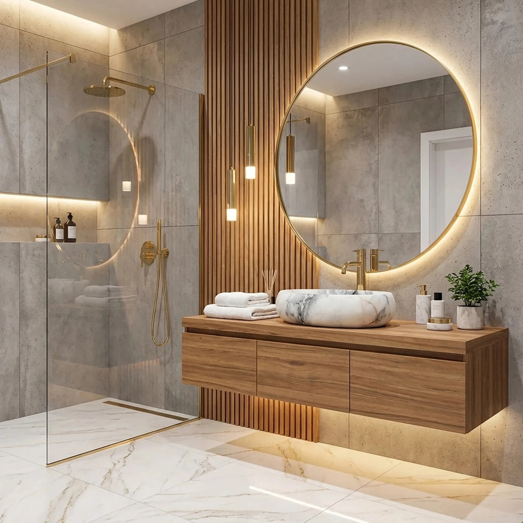 Lavabo Da Appoggio Rea Linda Granit Mat