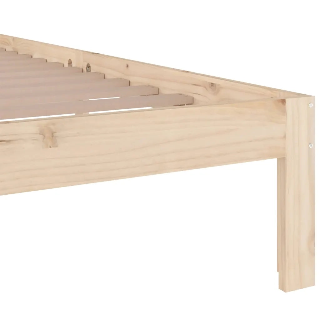 Letto matrimoniale | Letto per adulti | Giroletto in Legno Massello 150x200 cm King Size